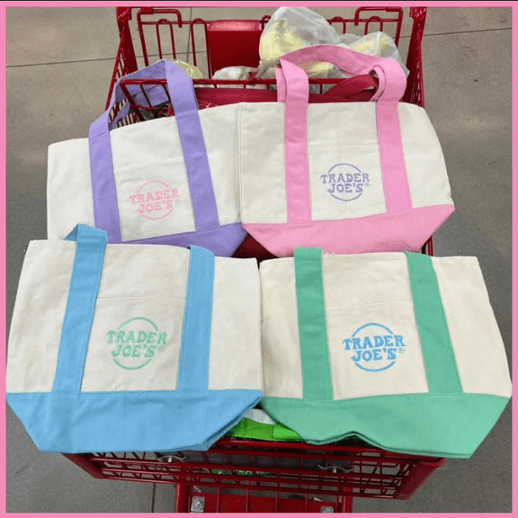 4PCS-Pastel Mini Canvas Tote Bag, Tote Bag Canvas, 2025 Limited Edition 4PC - Small Tote Bag