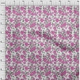 thumbnail image 3 of oneOone Cotton Silk Fabric Leaves & Floral Ikat Printed Craft Fabric BTY 42 Inch Wide, 3 of 4