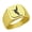 Gold, variant on Humming Bird Stainless Steel Signet Ring