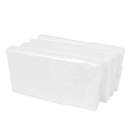 Unique Bargains Car Auto Case 3 Ply White Facial Tissue Wipes Sun Visor Holder Refills 4 Packs