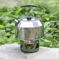 thumbnail image 2 of Réchaud à Alcool Portable Mini Léger en Laiton avec Support en Aluminium pour Camping Randonnée, 2 of 11