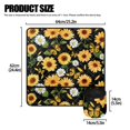 thumbnail image 5 of HELLHERO Sunflowers and Daisies Sewing Machine Mat Removable Storage Bag Easy to Clean Non Slip for Woman Gifts, 5 of 5