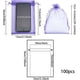 thumbnail image 3 of 100 bolsas de organza con cordón de 12,7 x 18,8 cm, color morado mediano, para regalos de fiesta, bodas, baby shower, cumpleaños, fiestas y Navidad., 3 of 5