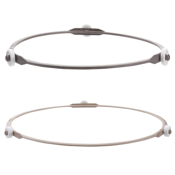PTOOTP 2-Pack Plastic Microwave Glass Turntable Replacement Parts for Kitchen Appliances
