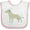 White and Pink, variant on Inktastic Labrador Boys or Girls Baby Bib