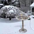 thumbnail image 2 of Bird Bath Heater for Outdoors in Winter Birdbaths Deicer with Thermostatically Controlled for Patio Yard Lawn, 2 of 4