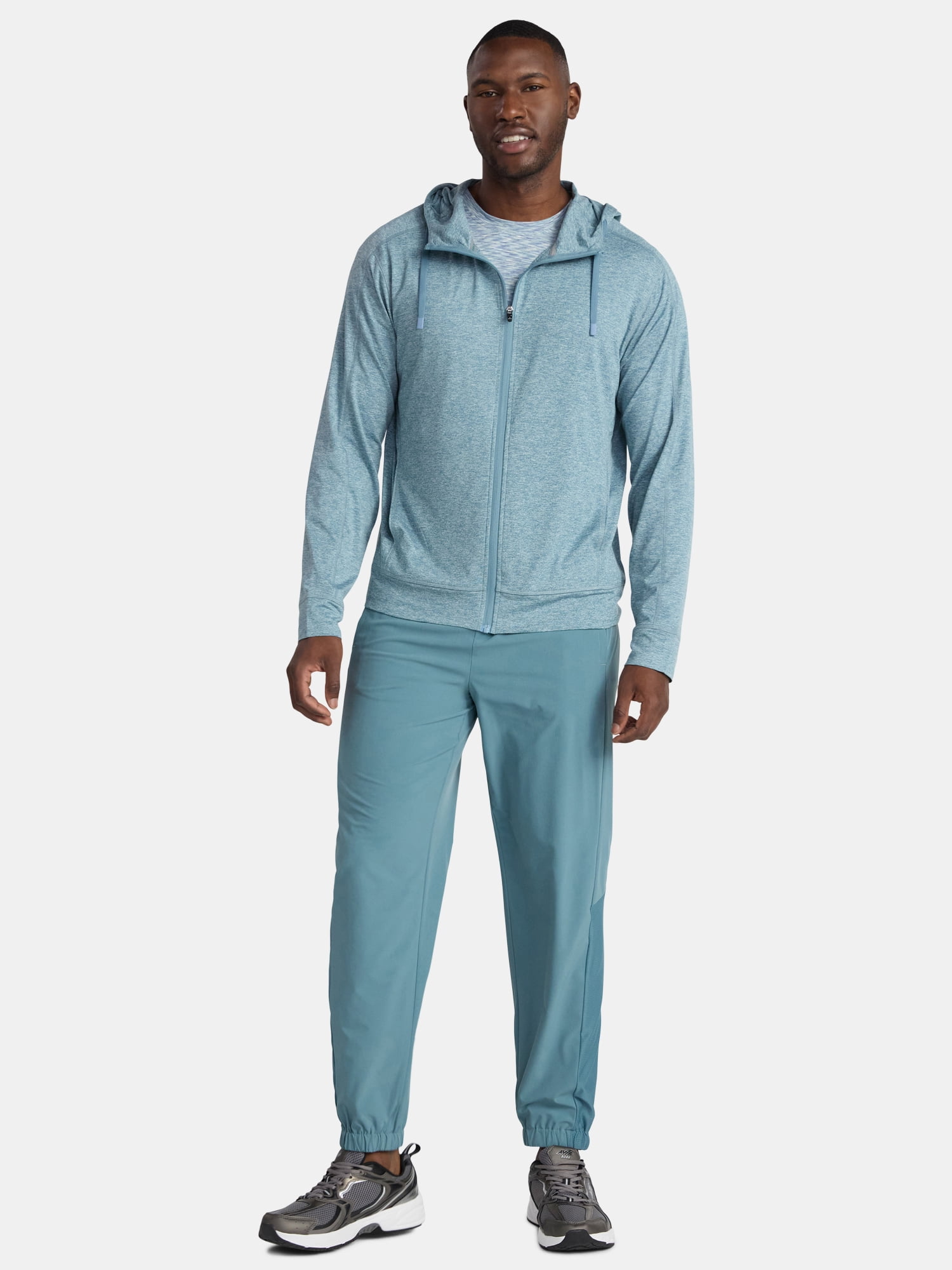 Athletic Works Men's and Big Men's ButterCore Soft Full Zip Hoodie, Sizes S-3XL