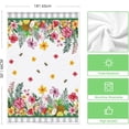 thumbnail image 6 of Watermelon Pineapple Coconut Summer Kitchen Towels Dish Towels, 18x26 Inch Spring Farmhouse Bees Flowers Decoration Hand Towels Set of 2, 6 of 6