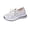 White, variant on LTTVQM Womens Orthopedic Shoes Floral Print Lace-Up Hollow Out Running Shoes Comfortable Arch Support Athletic Casual Work Tennis Walking Sneakers Black 37(US-6.5)