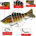 thumbnail image 2 of czcpp-Fishing Lures for Bass 5Pcs, 3.9" Multi Jointed Swimbaits Slow Sinking Bionic Swimming Lures, Freshwater Saltwater Bass Fishing Lures Kit Lifelike, 2 of 4