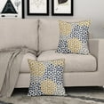 thumbnail image 3 of Blue Yellow Pillow Covers 20x20 Set of 2 Boho Design Gray Polka Dot Throw Pillows Modern Art Trendy Print Decorative Outdoor Pillowcase Square Cushion Cover Linen Pillow Case for Home Sofa Couch Bed, 3 of 6