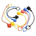 4 Pairs Hydraulic Quick Coupler Male Dust Cap and Female Plug Cover PVC