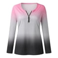 thumbnail image 4 of Puntoco - Camiseta de manga larga con cuello en V y estampado de moda de verano para mujer Puntoco Puntoco-1741, 4 of 5