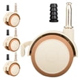 thumbnail image 2 of BRIGHTFUFU 4 ruedas giratorias para cuna, ruedas silenciosas para muebles, accesorios para ruedas de cuna, silla, rueda de goma para gabinete, estantería, escritorio de computadora, 2 of 7