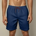 thumbnail image 4 of Ramiter Swim Trunks Men Men's Beachwear Board Shorts Quick Dry with Mesh Lining Swim Trunks(Dark Blue,S), 4 of 7