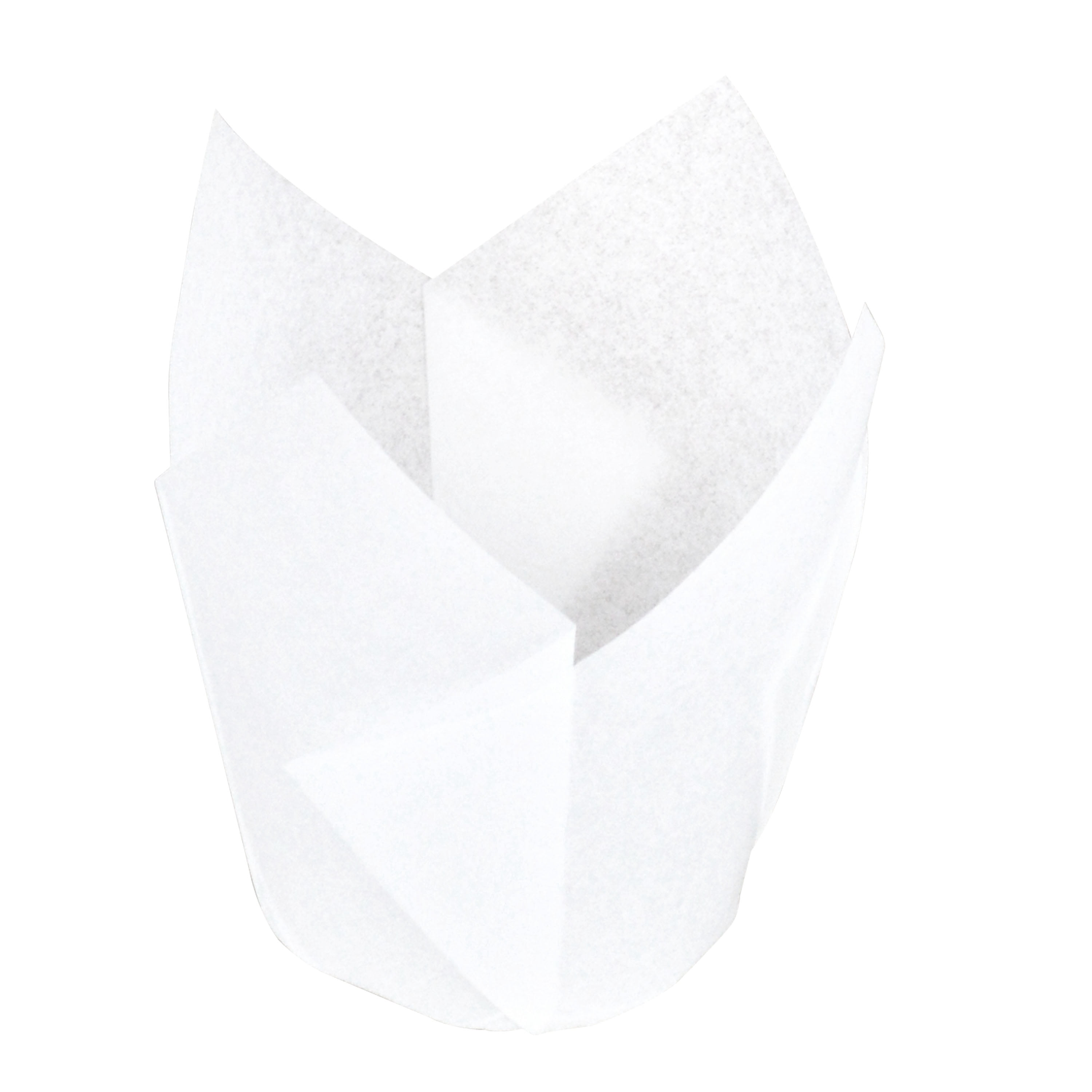1.97 in Dia Bottom x 3.15 in H, 24 ct Tulip White Paper Baking Cups, Everyday, Baking Cups, Way to Celebrate