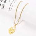 thumbnail image 5 of Flower Guam Pendant Necklaces for Women Men 14k Yellow Gold Guam Jewelry, 5 of 7