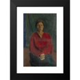 thumbnail image 2 of Franz Marent 16x24 Black Modern Framed Museum Art Print Titled - Lady in Dark Blouse, 2 of 5