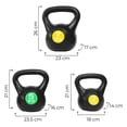 thumbnail image 4 of Set Pesas Rusas kettlebell 6.6, 11 Y 15.4 Libras CENTURFIT 15 Kg Crossfit Gym, 4 of 10
