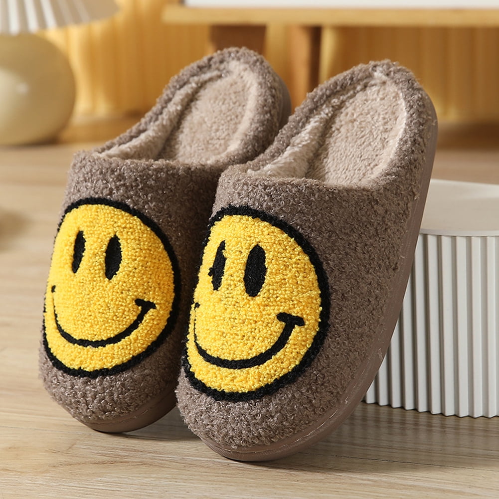 Slippers For Women Cute Indoor House Smiley Face Home Slipper