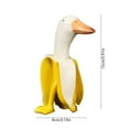 thumbnail image 2 of Eoozwa Banana Duck Statue 5.9"x3.2" Garden Decor Banana Duck Sculpture Garden Ornament Funny Creative Resin Peeled Yellow White Banana Duck Figurine for Indoor Yard Lawn Home Office Decorations, 2 of 6