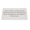 thumbnail image 2 of Tarjeta de Cartera de fotografía Personalizada Tarjetas de Metal Insertar para Monedero Regalos Acero E Yuyangstore Inserto de billetera grabado, 2 of 8