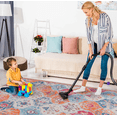 thumbnail image 4 of Naar 2'6''x10' Cream Area Rug, Washable Rug, Low-Pile, Non-Slip, Non-Shedding, Foldable, Kid & Pet Friendly - Area Rugs for living room, bedroom, kitchen, dining room rug, (Cream, 2'6'' x 10'), 4 of 5