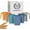 Multicolor, variant on Drinking Glasses 16oz Wheat Straw Cups-Stackable and Reusable Cups, Alternative to Plastic Cups for Iced Coffee, Smoothies,Iced Tea-Black Grey