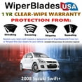 thumbnail image 2 of 2008 Suzuki Swift+ Beam Wiper Blades Wipers w/1yr Warranty (Set of 3) w/Rear Wiper (WiperBladesUSA), 2 of 5