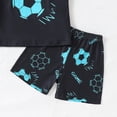 thumbnail image 5 of Tween Boys' 2-Piece Soccer Graphic Outfit Set Summer Casual Crewneck T-Shirt & Shorts Sizes 2-8, 5 of 5