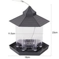thumbnail image 4 of Walbest 1 Set Bird Feeder Large Capacity Convenient Transparent House Shape Bird Hanging Food Container, 4 of 7