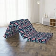 thumbnail image 4 of Tropical Foldable Mattress, Hawaiian Banana Leaves, 74.8" x 39.4", Dark Lavender Pale Pink, by Ambesonne, 4 of 4