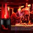 thumbnail image 4 of (Paquete de 2) Iluminación de llama simulada 3D, luz nocturna colgante para fogata, luz LED, llama intermitente danzante para decoración de Halloween, Navidad, bar, fiesta, interior, negro, 20 pulgada, 4 of 5