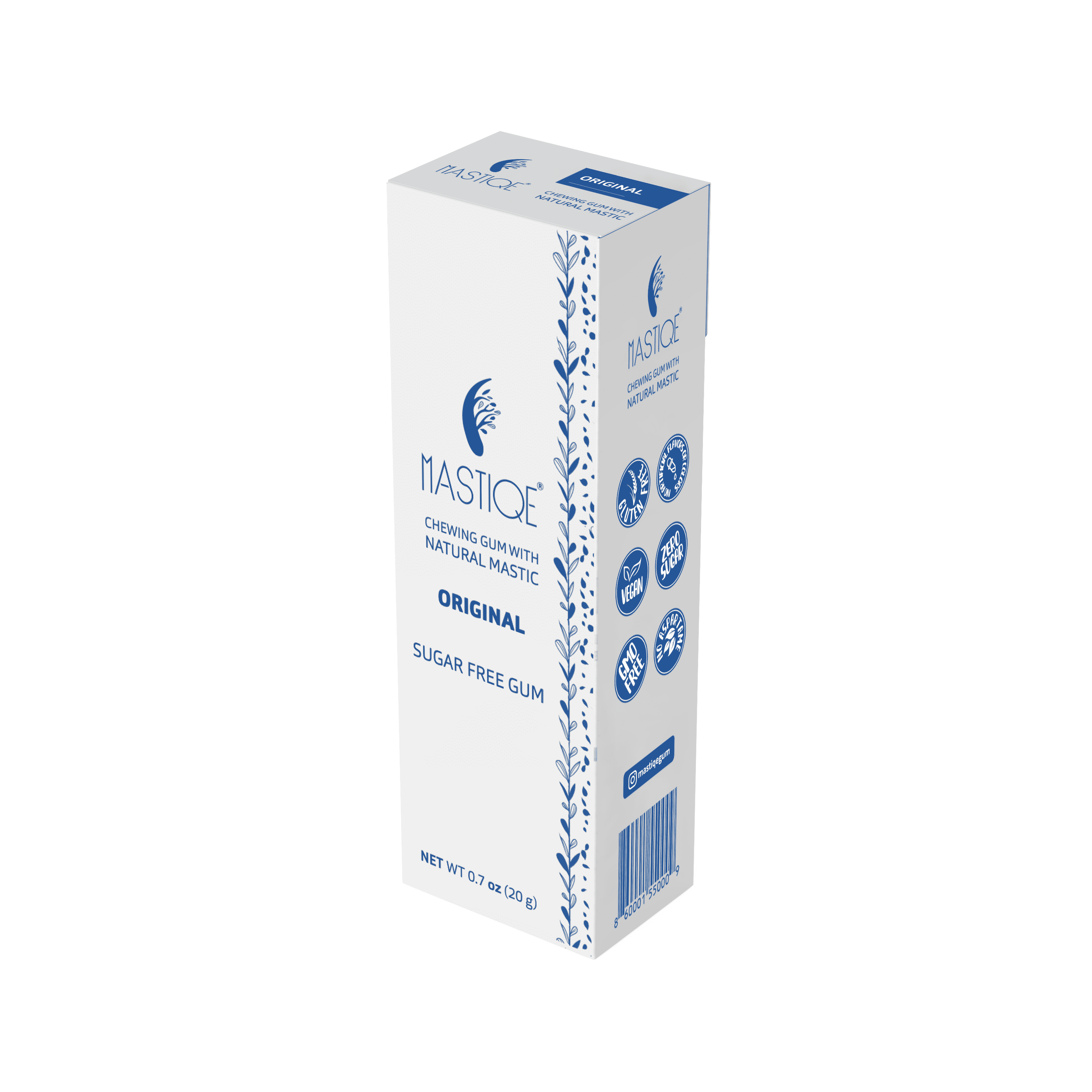 Mastiqe Sugar Free Chewing Gum with Natural Mastic -Plain
