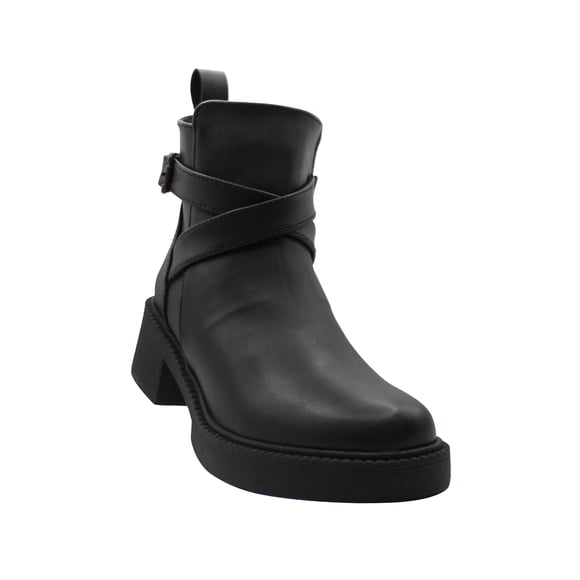 BOTIN CASUAL DE MUJER NEGRO SINTETICO MARCA LEON 442