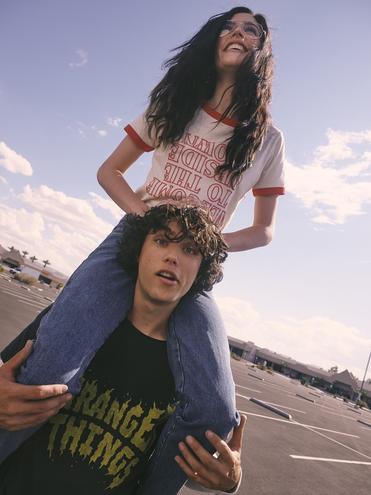 Wrangler® x Stranger Things Welcome to the Upside Down Ringer Tee