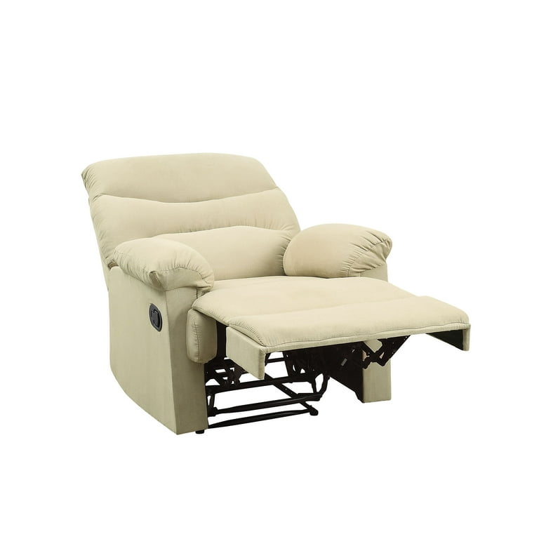 Relax-a-Lounger Warren Standard Push Back Recliner, Beige Microfiber 