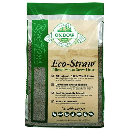 Oxbow Eco-Straw Pelleted Wheat Straw Small Animal Litter, 20
