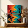 thumbnail image 6 of Arthur Dove Sunrise Northport Harbor Canvas Wall Art, Classic American Art Living Room Wall Decor, 6 of 8