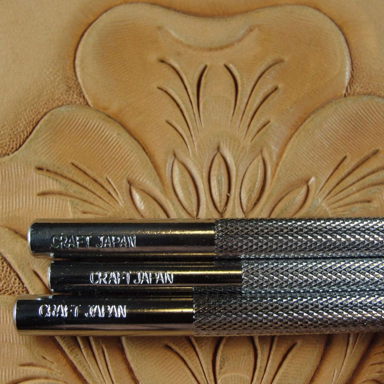 Leather Stamping Tools, Smooth Beveler Stamps, Set of 3 Leather Stamping Tools, Craft Japan Leathercraft Tools