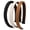 1.8cm(black/white/brown), variant on Kukuzhu 3 Pcs Nylon Cotton Wire Woven Headbands, Solid Color Fashion Hair Hoop, Suitable for Women and Girls (1.8cm(black/white/brown))