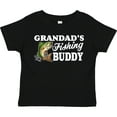 thumbnail image 3 of Inktastic Grandad's Fishing Buddy with White Text Boys Toddler T-Shirt, 3 of 5