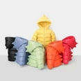 thumbnail image 4 of ESHOO Toddler Boys Girls Winter Warm Dinosaur Hooded Down Coats Kids Zipper Puffer Jackets Outwear 2-7T, 4 of 4
