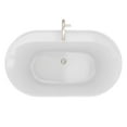 thumbnail image 2 of Dreamline Bt63x3666c Essence 65" Free Standing Acrylic Soaking Tub - White / Matte Black, 2 of 7