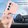 thumbnail image 4 of SaniMore for Samsung Galaxy S23 FE Magnetic Case, Rugged PC & TPU Bumpers with Car Mount & Ring Kickstand Heavy Duty Full Body Protective Case for Women Men, Rosegold, 4 of 9