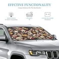 thumbnail image 2 of Bingfone rock Skull record artist Car Windshield Sunshade,Sun Foldable Sun Shield Sun Visor for Car - Small, 2 of 8