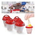 thumbnail image 3 of Egg Boiler Set Of 6 Silicone Egg Boilers No Bowl Non-stick Silicone Egg Boiler Egg Boiler Bpa Free Non-stick Egg Poacher, 3 of 5