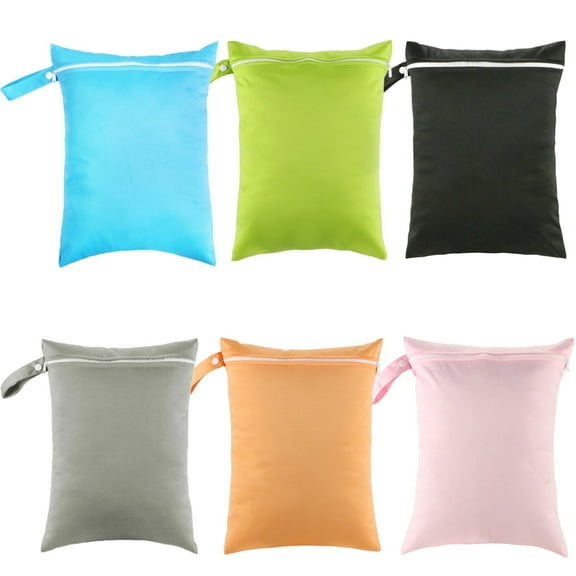 6 Pack Large Wet Dry Bags - 11.8x15.8 Inch Waterproof Reusable Storage Organizer