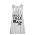 thumbnail image 1 of Thread Tank Livin' That Track And Field Mom Life Women's Fashion Sleeveless Flowy Racerback Tank Top Sport Grey 2X-Large, 1 of 5