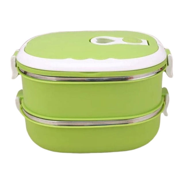 WHAMVOX Lot de 1 Boîte à Lunch Isotherme Verte Portable pour Conservation des Aliments pour Usage Quotidien